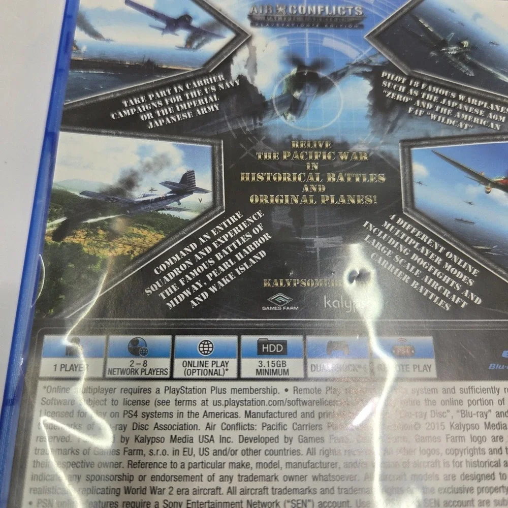 Air Conflicts: Pacific‎ Carriers (Sony PlayStation 4, 2015) PS4 CIB Tested...